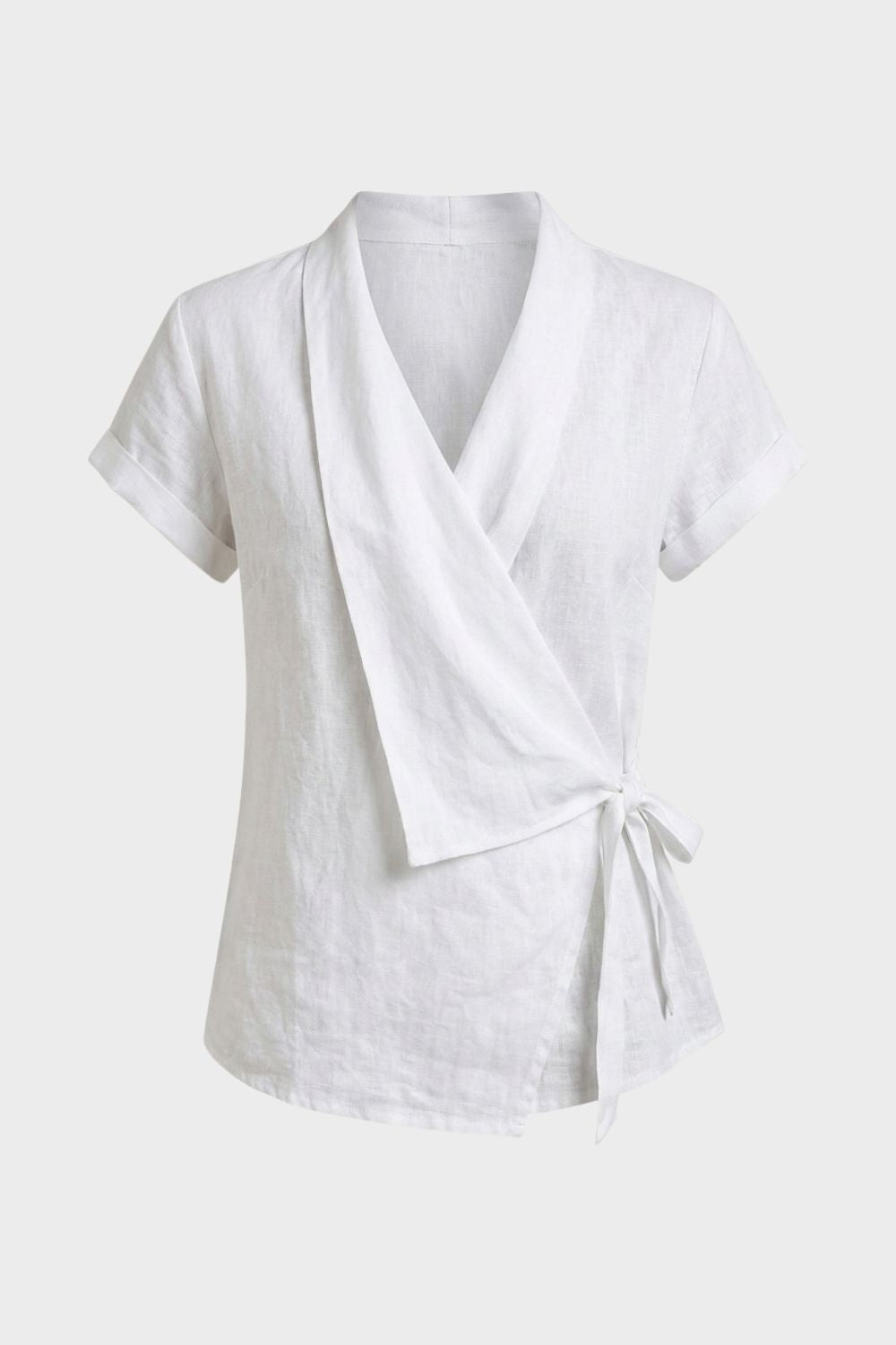 Damen Wickelbluse | V-Ausschnitt Kurzarm – Hauptansicht