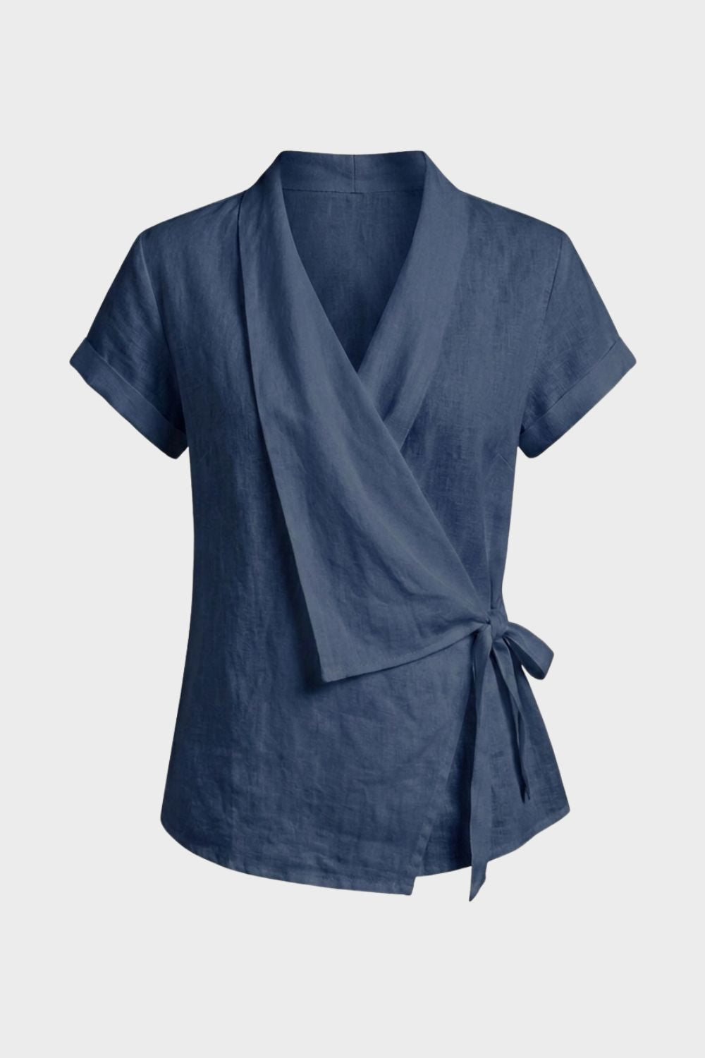 Damen Wickelbluse | V-Ausschnitt Kurzarm – Styling-Inspiration