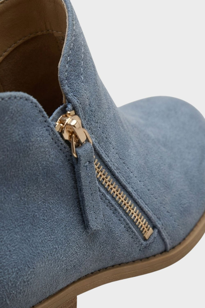 Damen Wildleder Stiefeletten | Blockabsatz