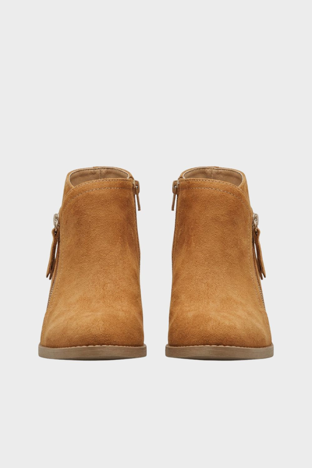 Damen Wildleder Stiefeletten | Blockabsatz