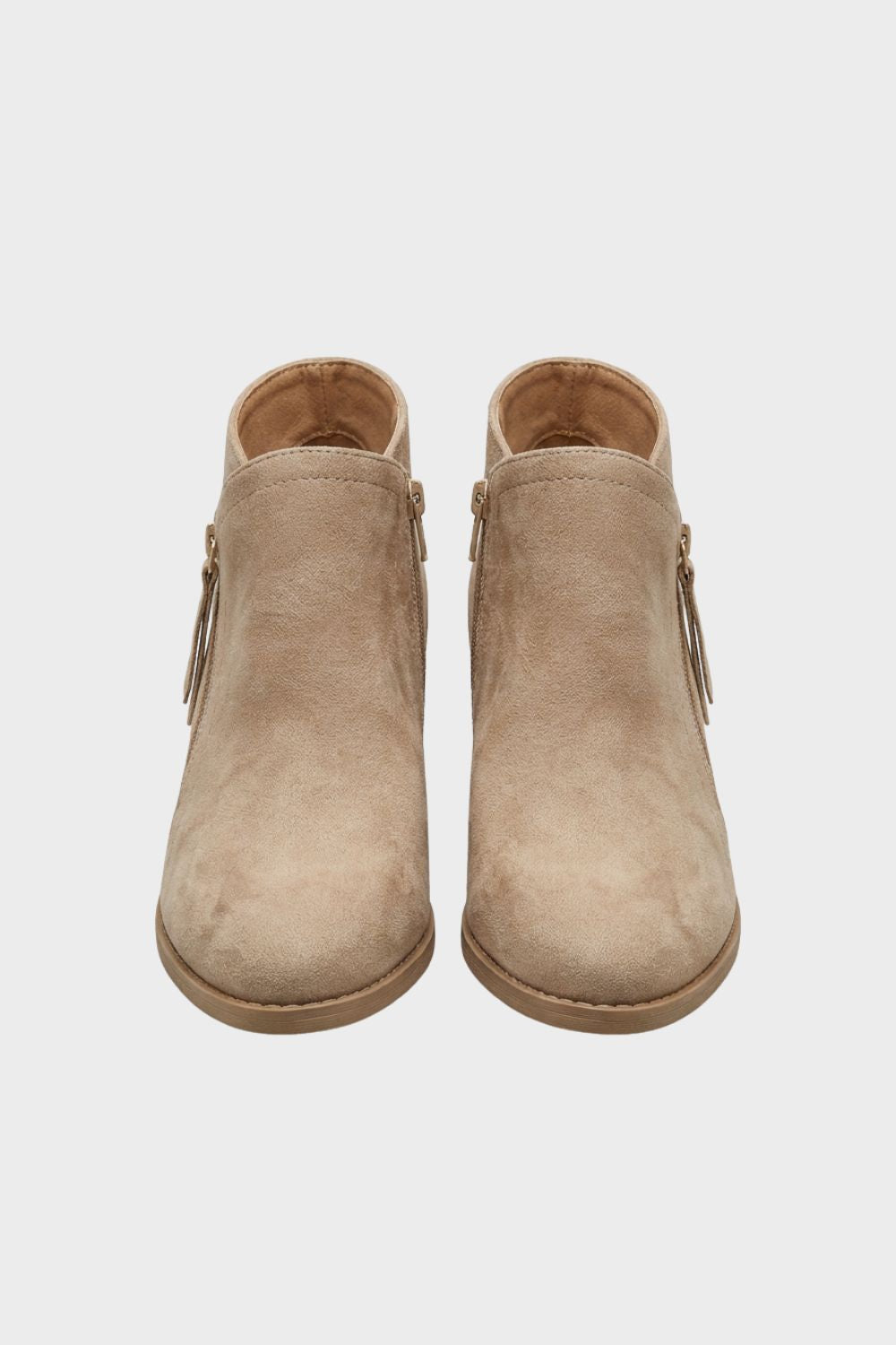 Damen Wildleder Stiefeletten | Blockabsatz
