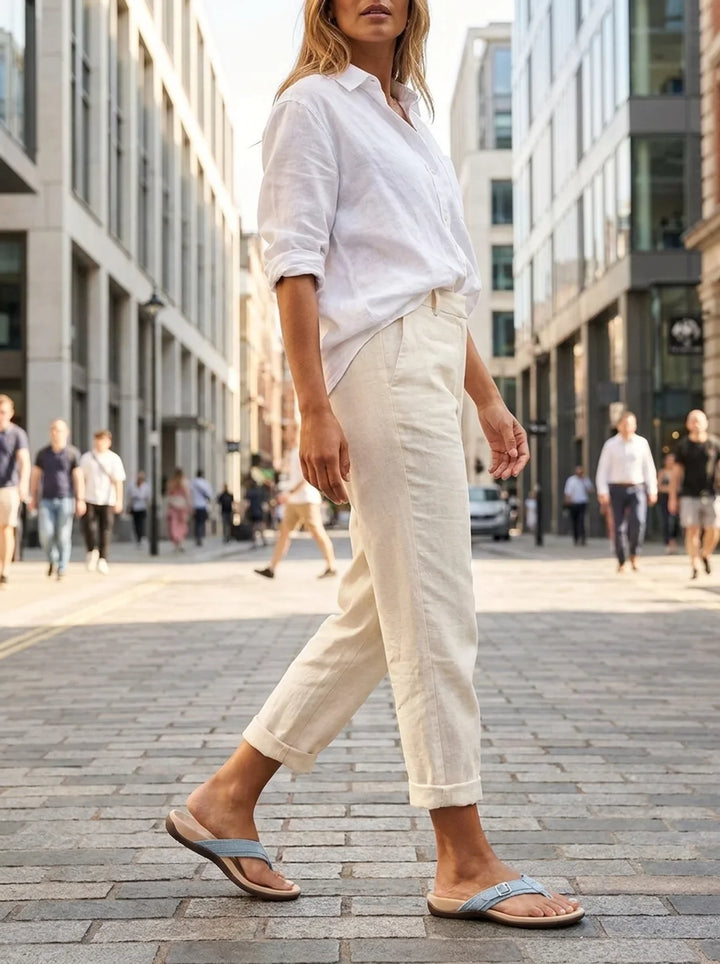 Damen Zehentrenner Sommer | Fußbett