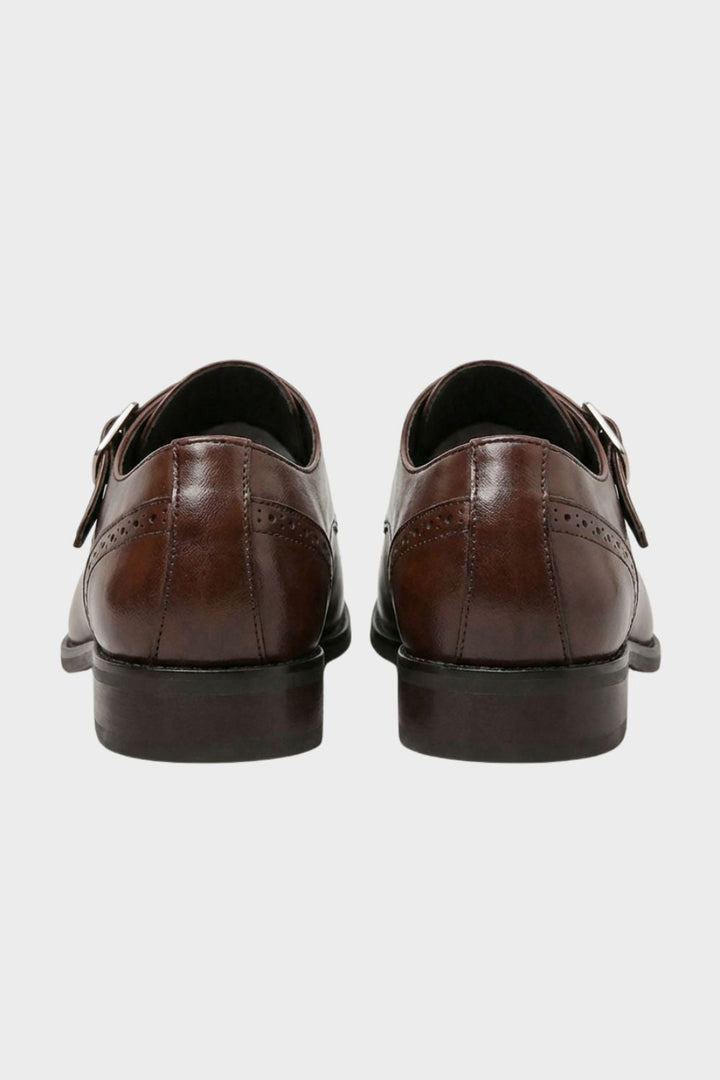 Herren-Anzugschuhe mit Monk-Strap-Verschluss, flaches Profil | Monk-Strap