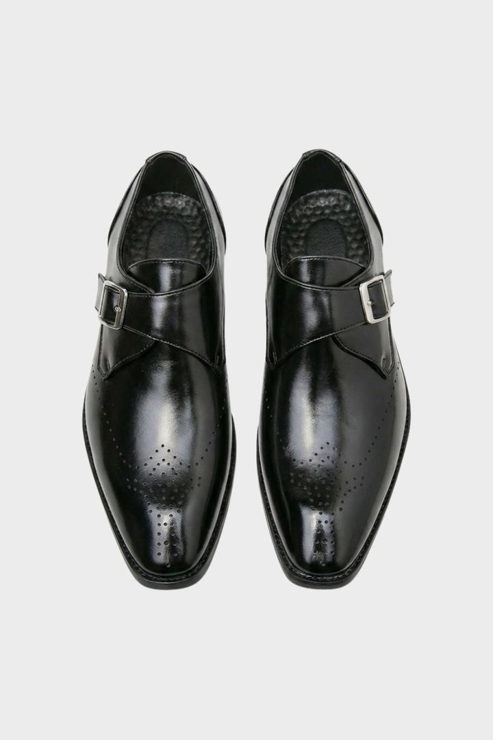 Herren-Anzugschuhe mit Monk-Strap-Verschluss, flaches Profil | Monk-Strap