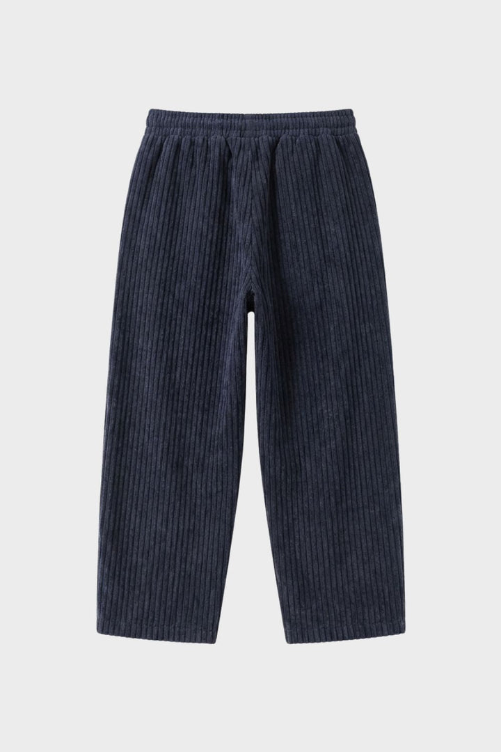 Herren Cordhose mit Gummibund und weitem Bein