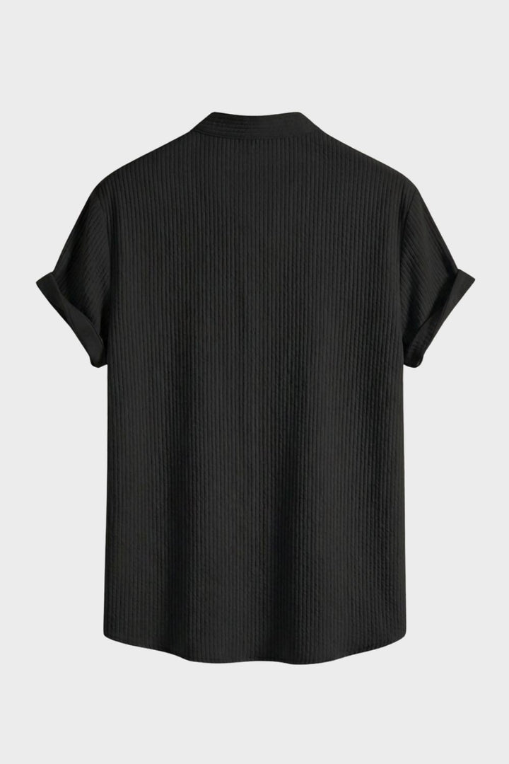 Herren Italo-Hemd – Stand-Collar – Detail-Ansicht