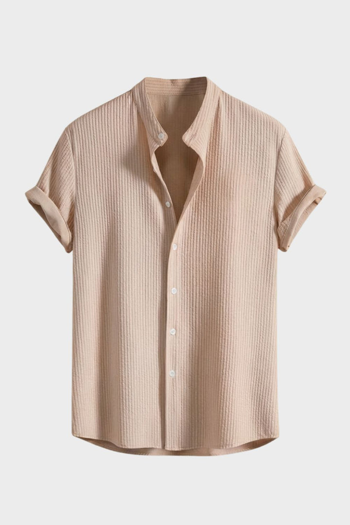Herren Italo-Hemd – Stand-Collar – Rückansicht