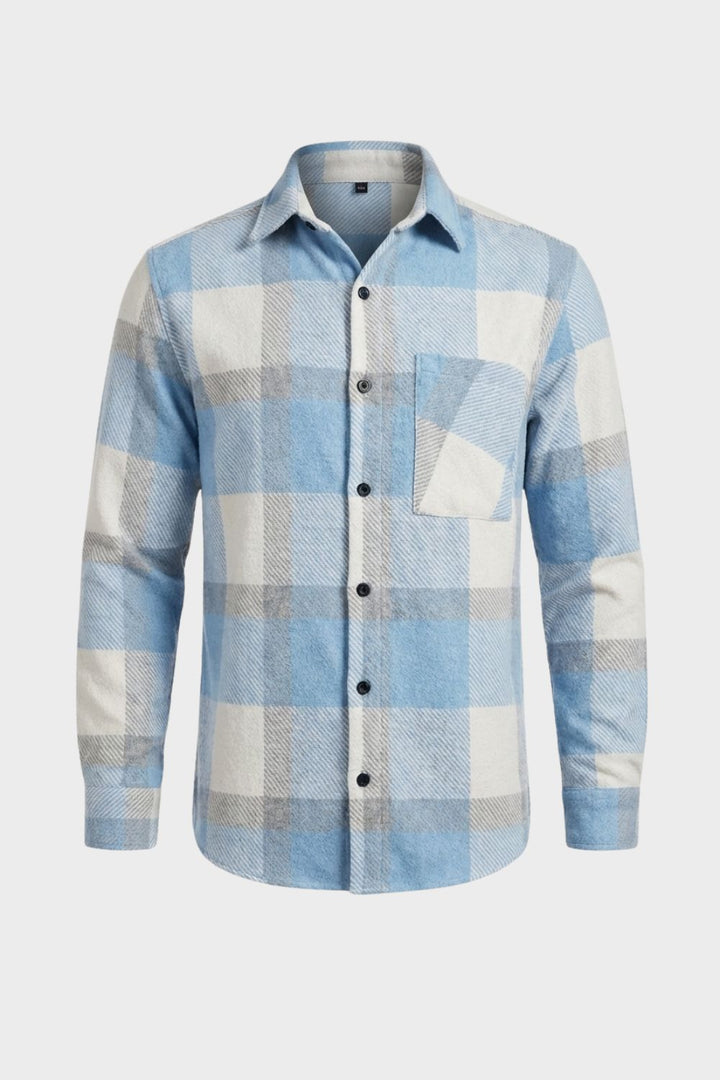 Herren Karohemd Langarm – Flanell – Hauptansicht