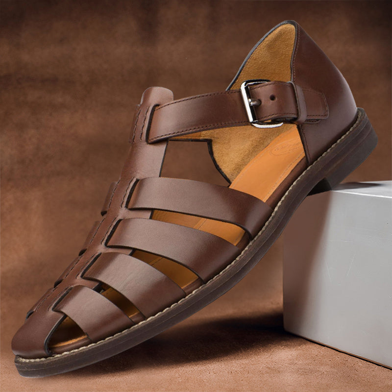 Herren Fisherman Sandalen – Profil mit Metall-Schnalle