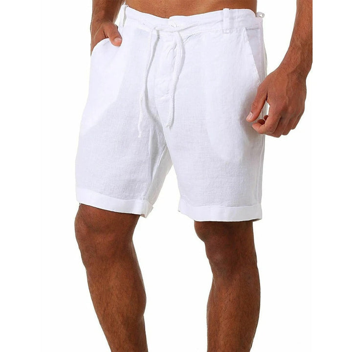Herren Leinen Shorts | Leicht – Material-Detail