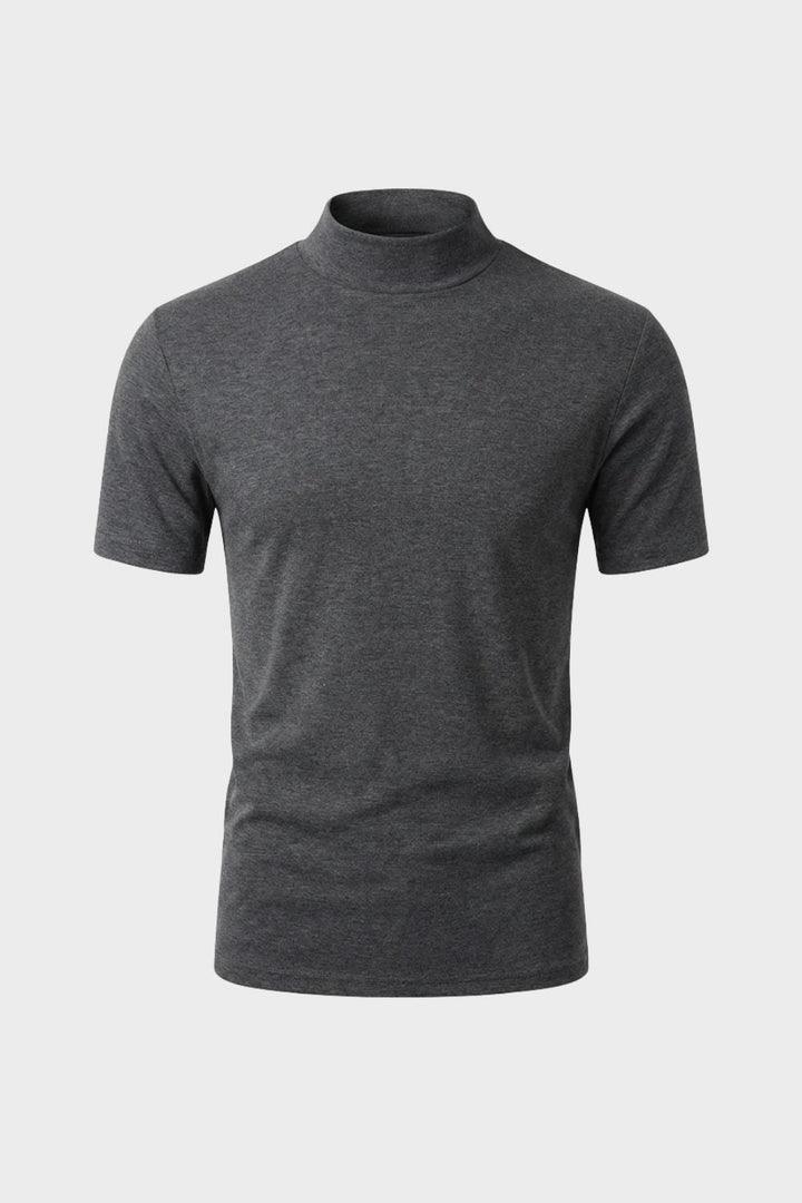 Herren Mock-Neck Tee – Fitted – Hauptansicht