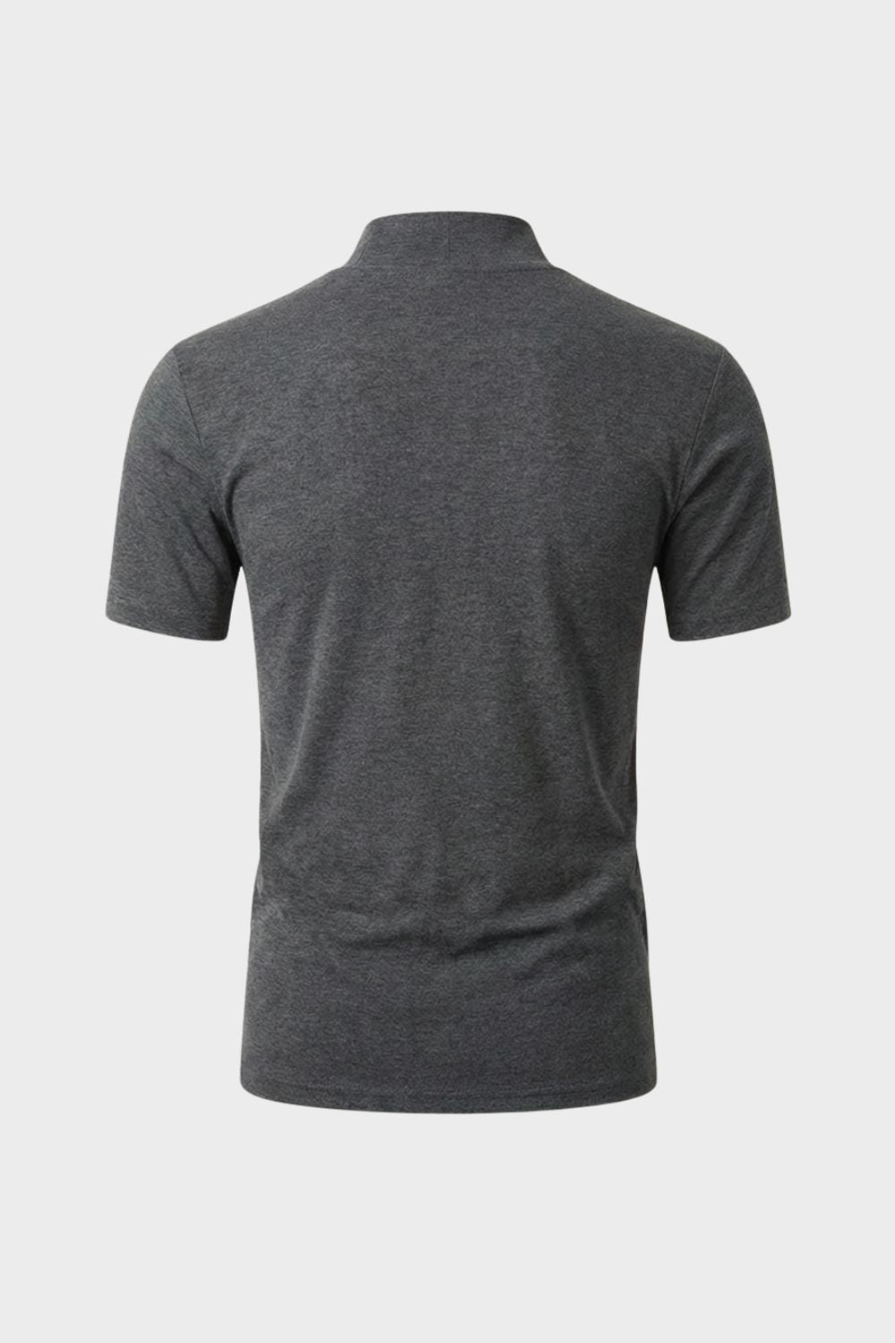 Herren Mock-Neck Tee – Fitted – Detail-Ansicht