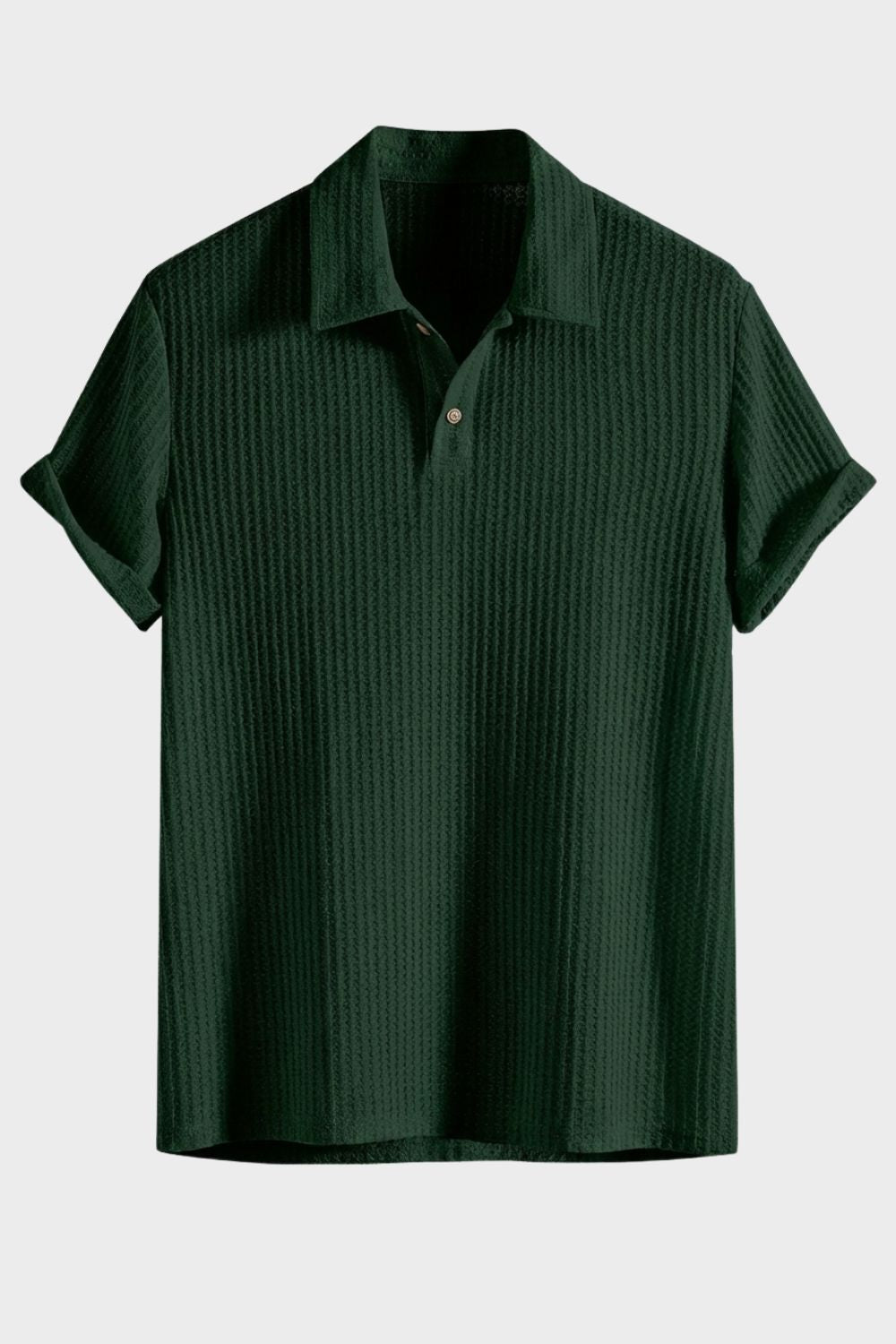 Herren Ribbed Polo – Kurzarm – Hauptansicht