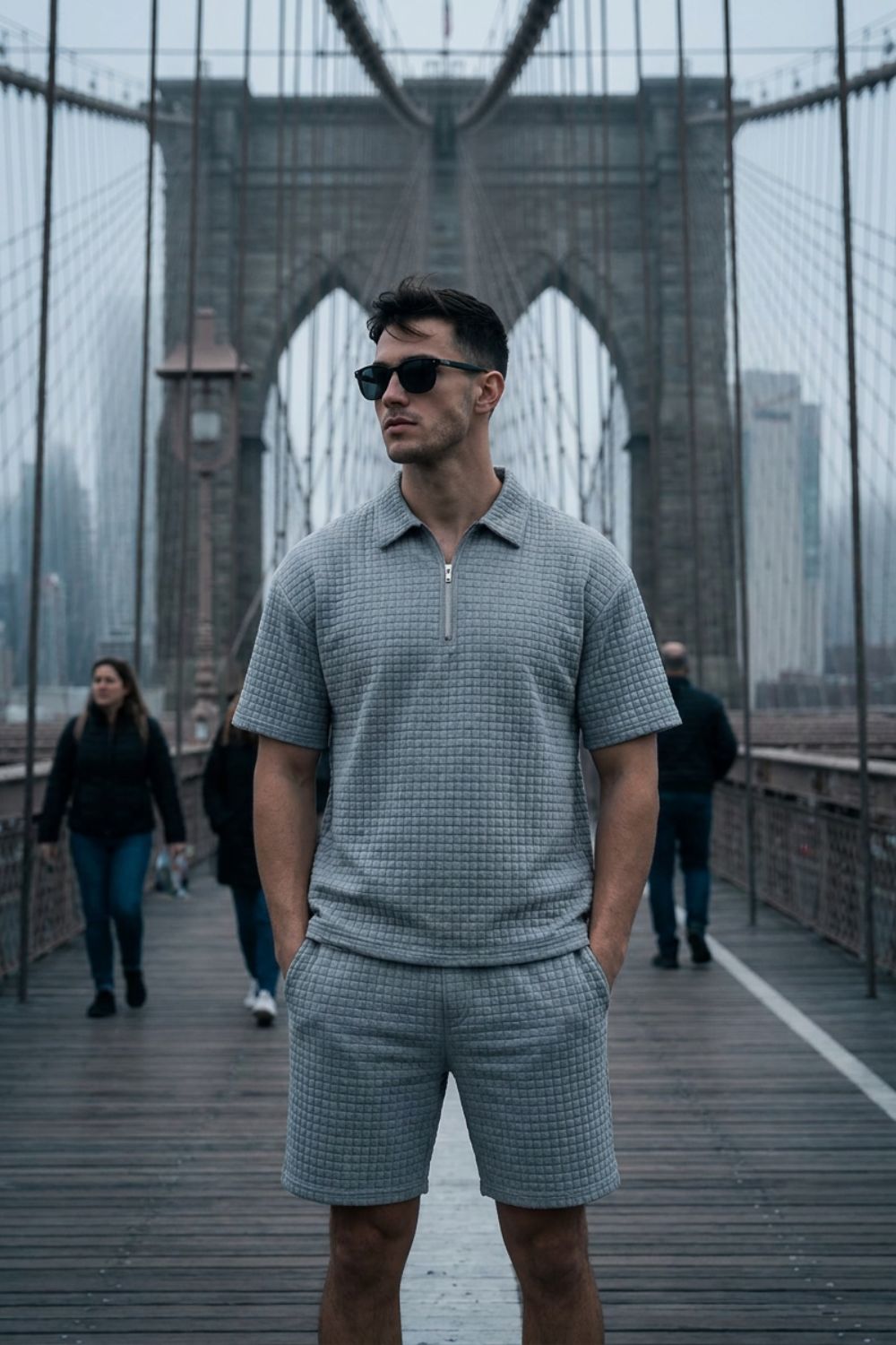 Herren Sommer Set | Polo und Shorts – Sicht von oben