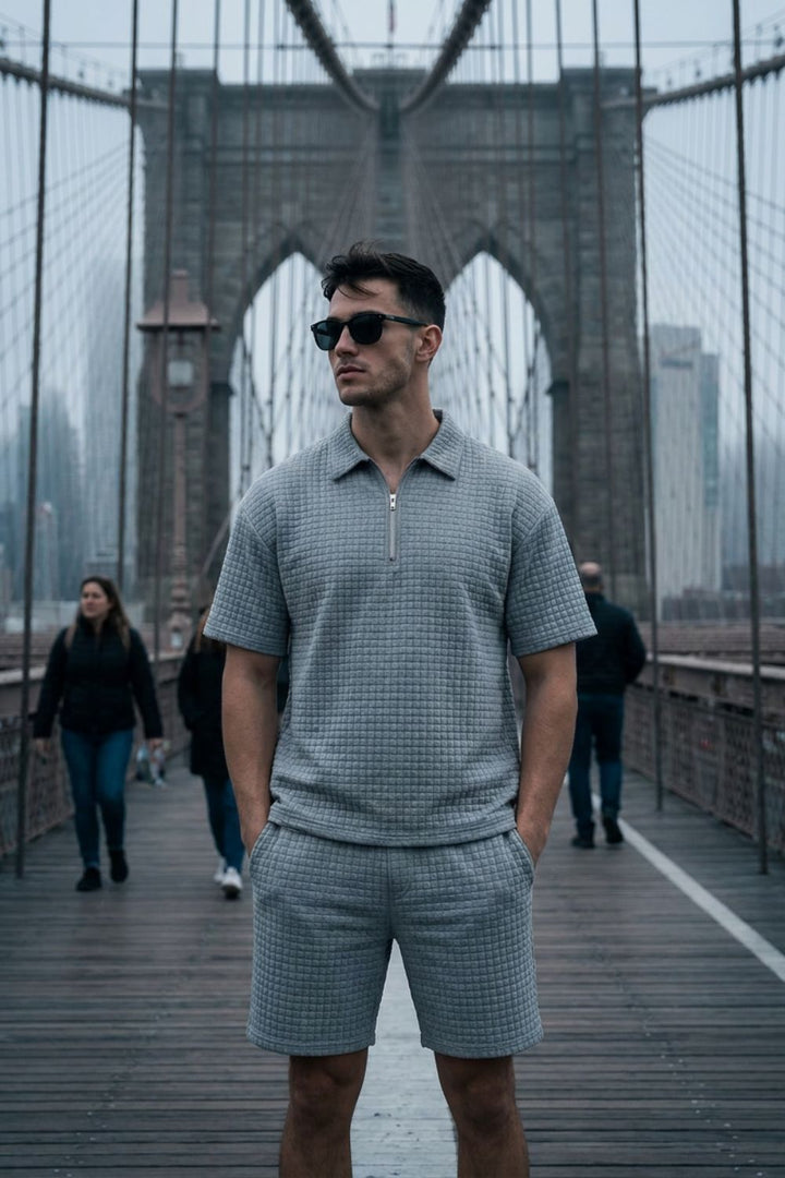 Herren Sommer Set | Polo und Shorts – Sicht von oben