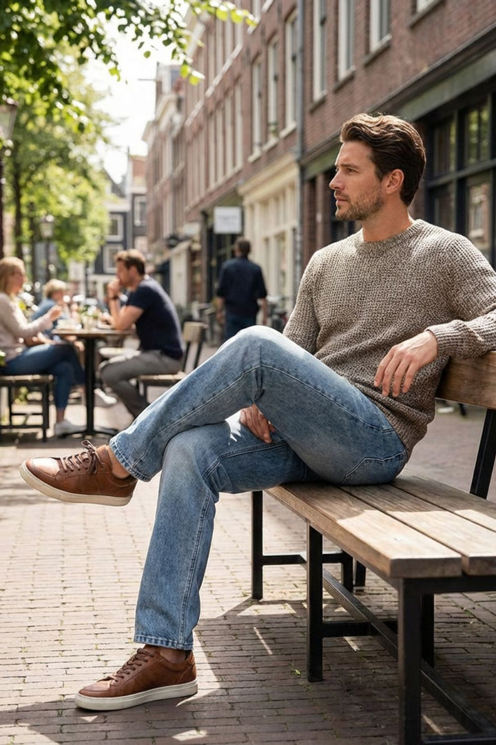 Herren Straight Jeans – Washed – Styling-Inspiration