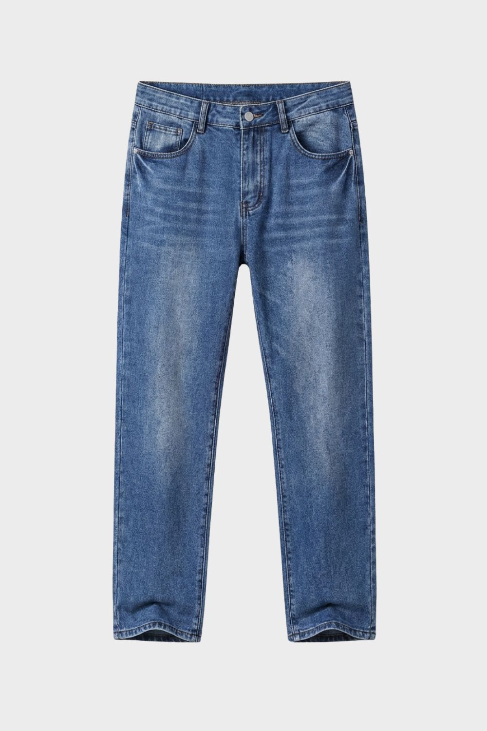Herren Straight Jeans – Washed – Rückansicht