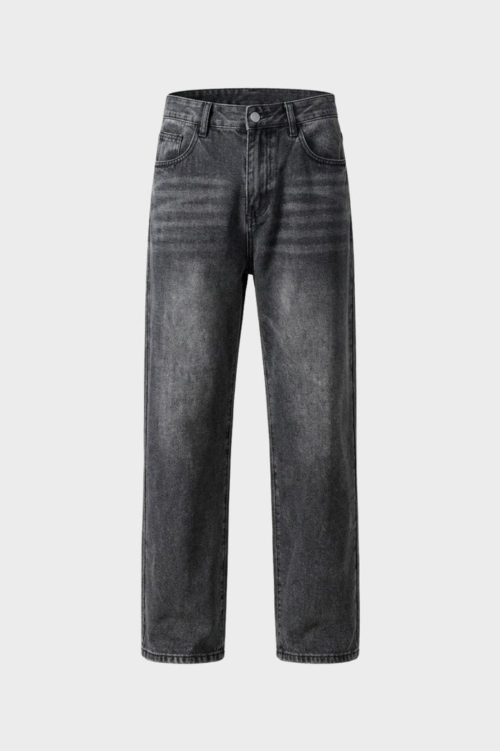 Herren Straight Jeans – Washed – Größentabelle