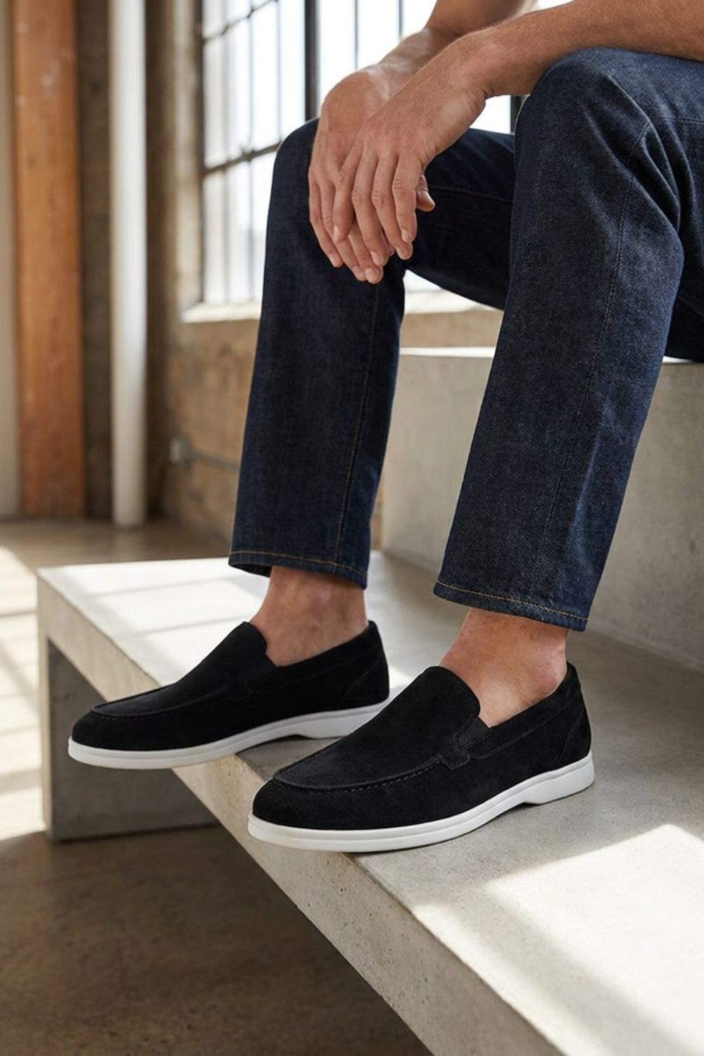 Herren Wildleder Halbschuhe | Slip-On