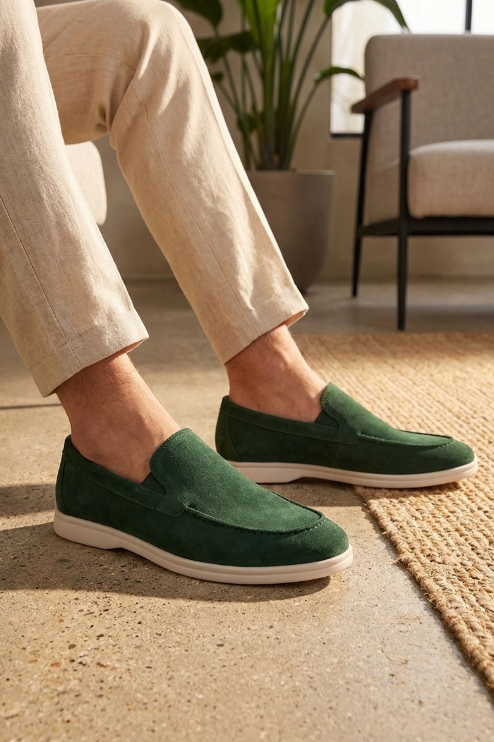 Herren Wildleder Halbschuhe | Slip-On