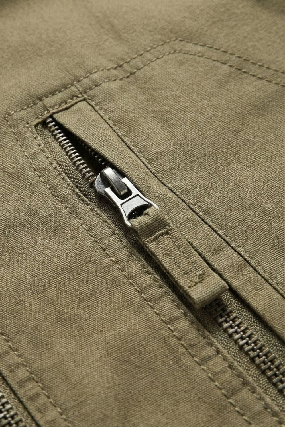 Jacke Herren mit Reißverschluss und Stehkragen