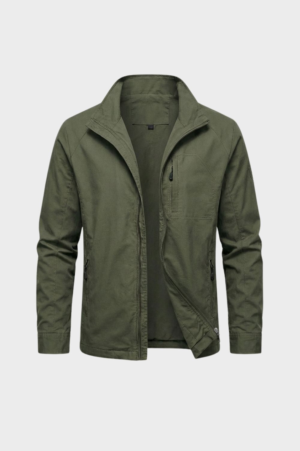 Jacke Herren mit Reißverschluss und Stehkragen