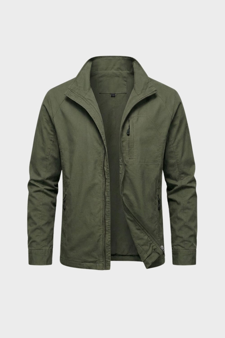Jacke Herren mit Reißverschluss und Stehkragen