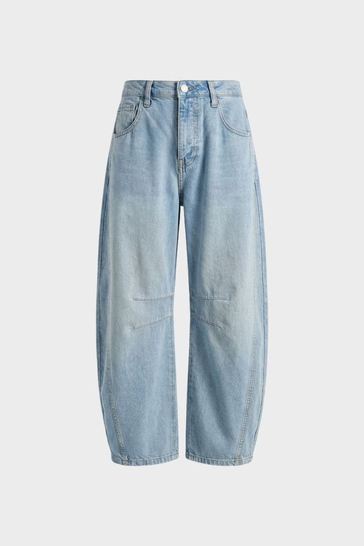 Jeans Damen Wide Leg mit hoher Taille