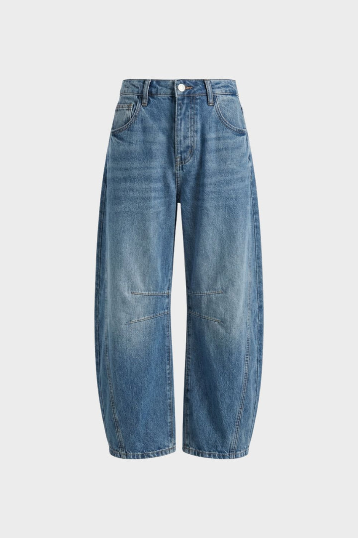 Jeans Damen Wide Leg mit hoher Taille