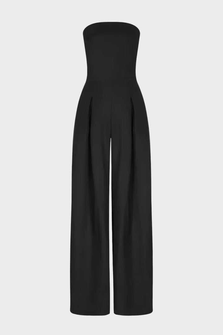 Jumpsuit Damen Bandeau mit weitem Bein