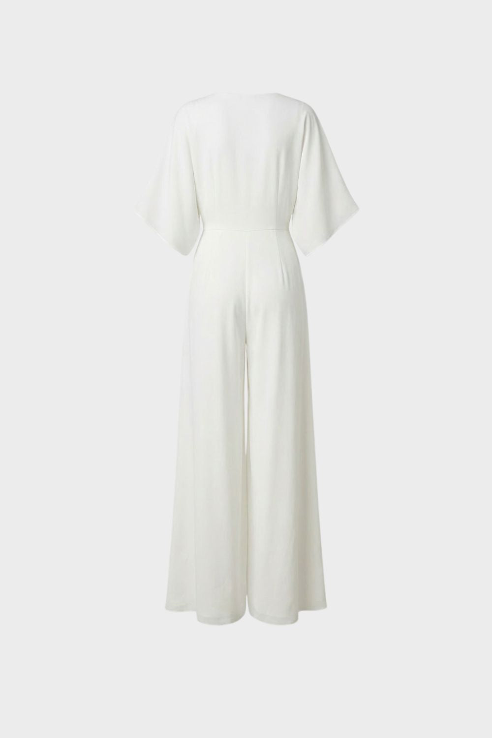 Jumpsuit Damen Lang mit V-Ausschnitt und weitem Bein