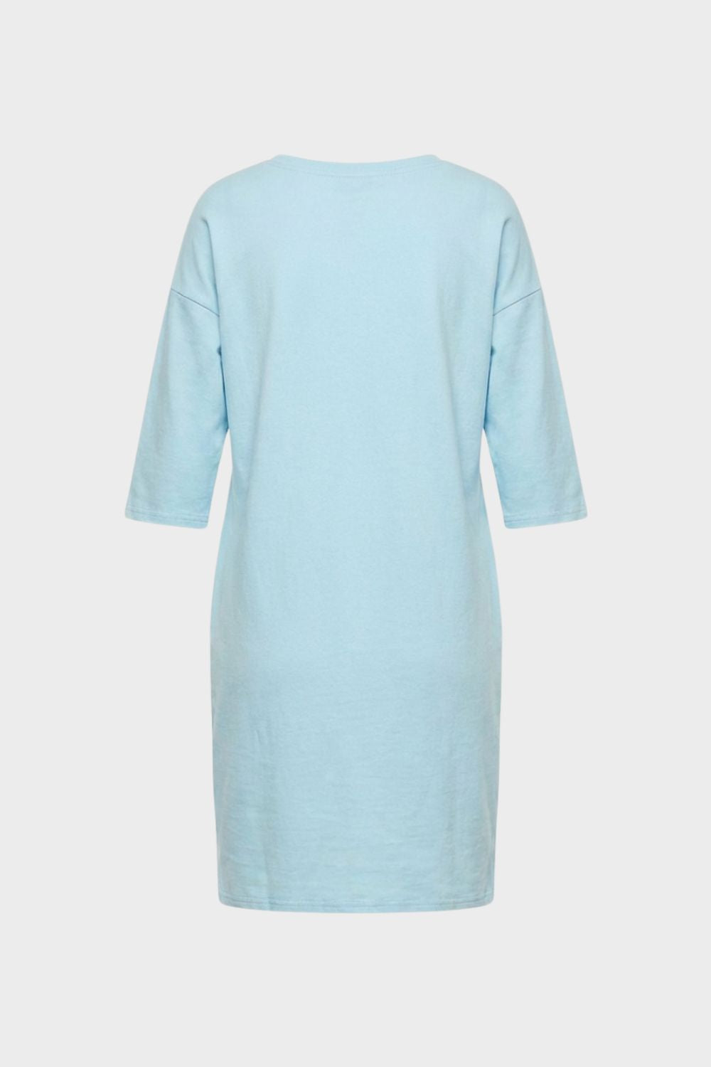 Kleid Damen Jerseykleid mit Rundhals und 3 4 Arm