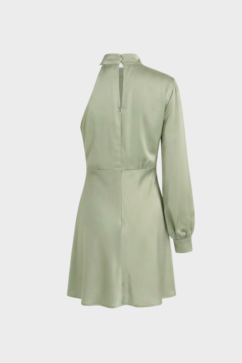 Kleid Damen Langarm mit Stehkragen