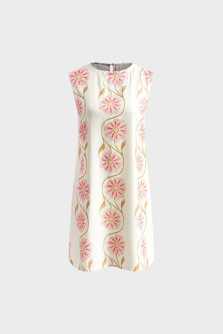 Kleid Damen Sommerkleid mit Blumenmuster