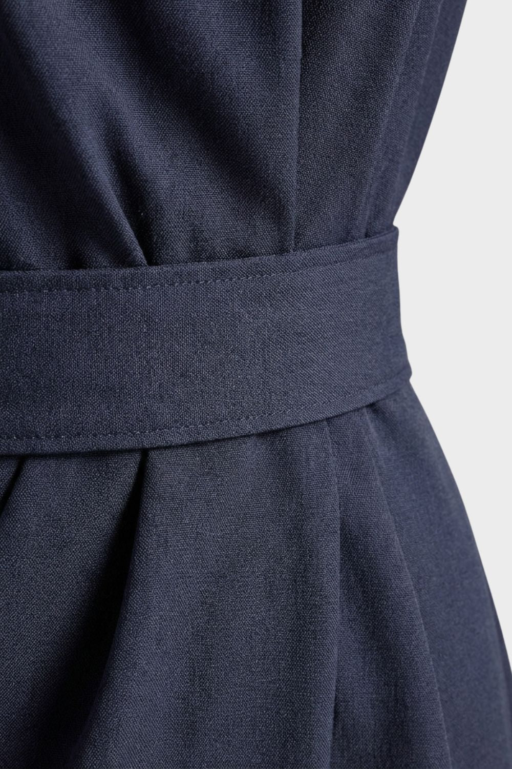Midikleid Damen mit Gürtel und weiten Ärmeln