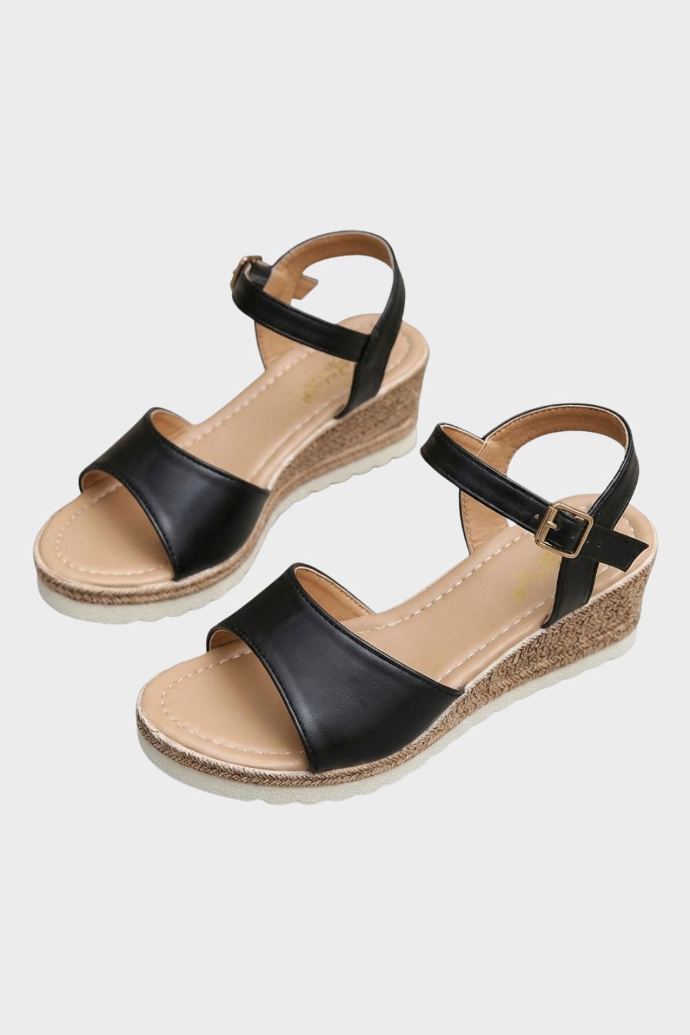 Sandalen Damen mit Keilabsatz und Riemchen