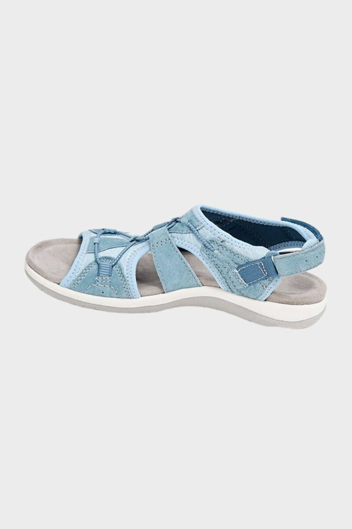 Sandalen Damen mit Klettverschluss und Riemen