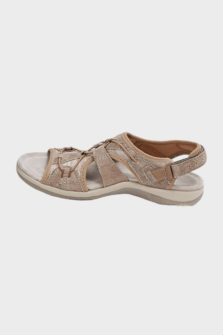 Sandalen Damen mit Klettverschluss und Riemen