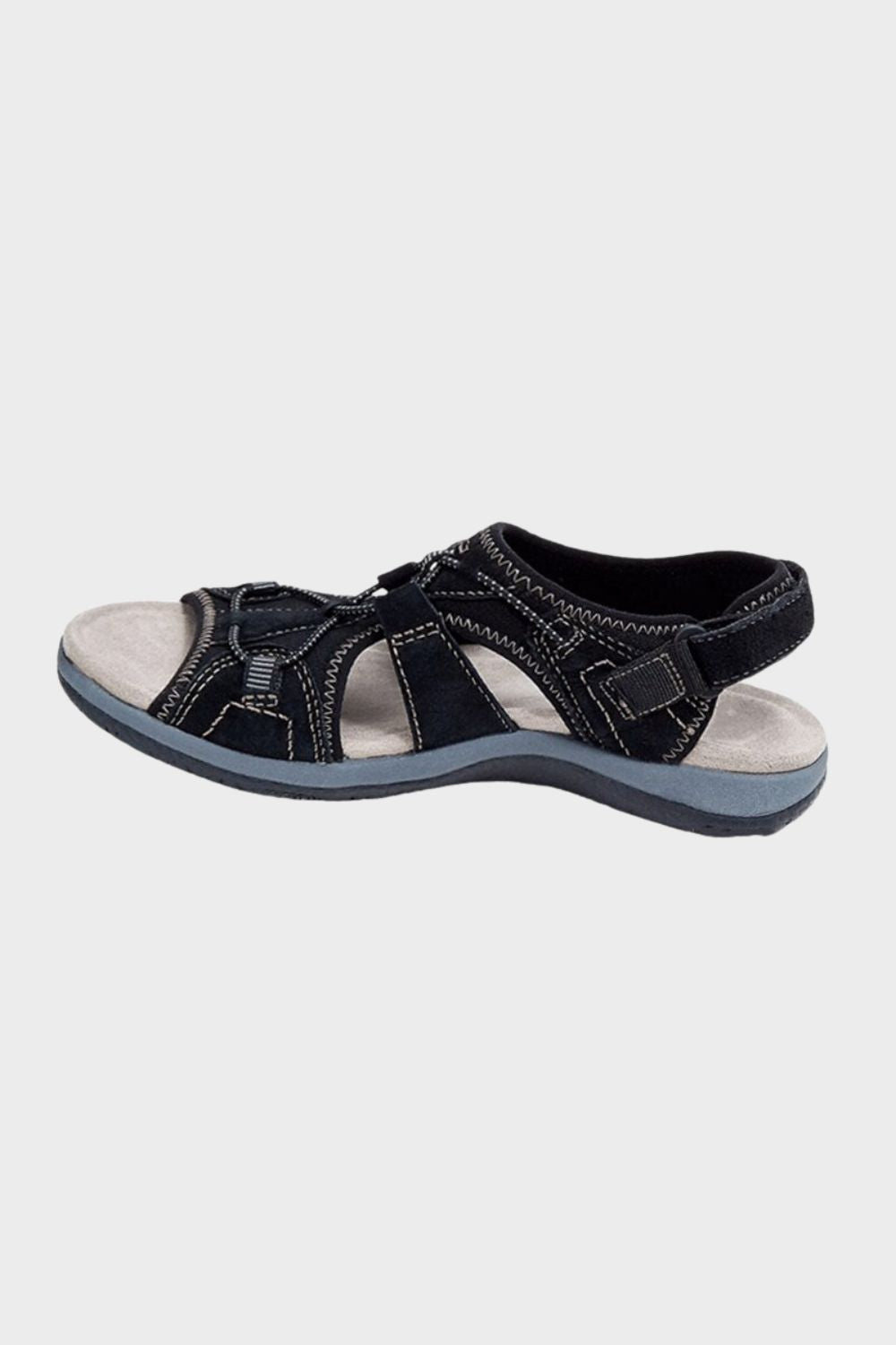 Sandalen Damen mit Klettverschluss und Riemen