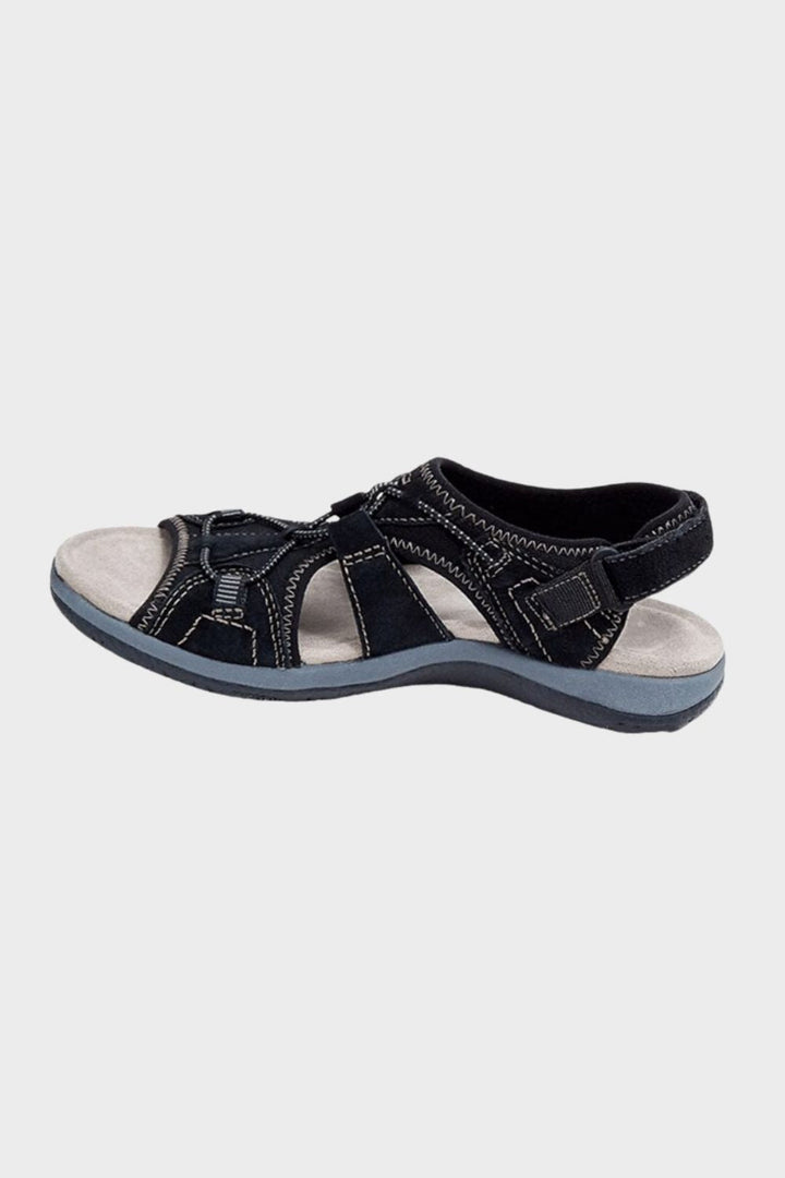 Sandalen Damen mit Klettverschluss und Riemen