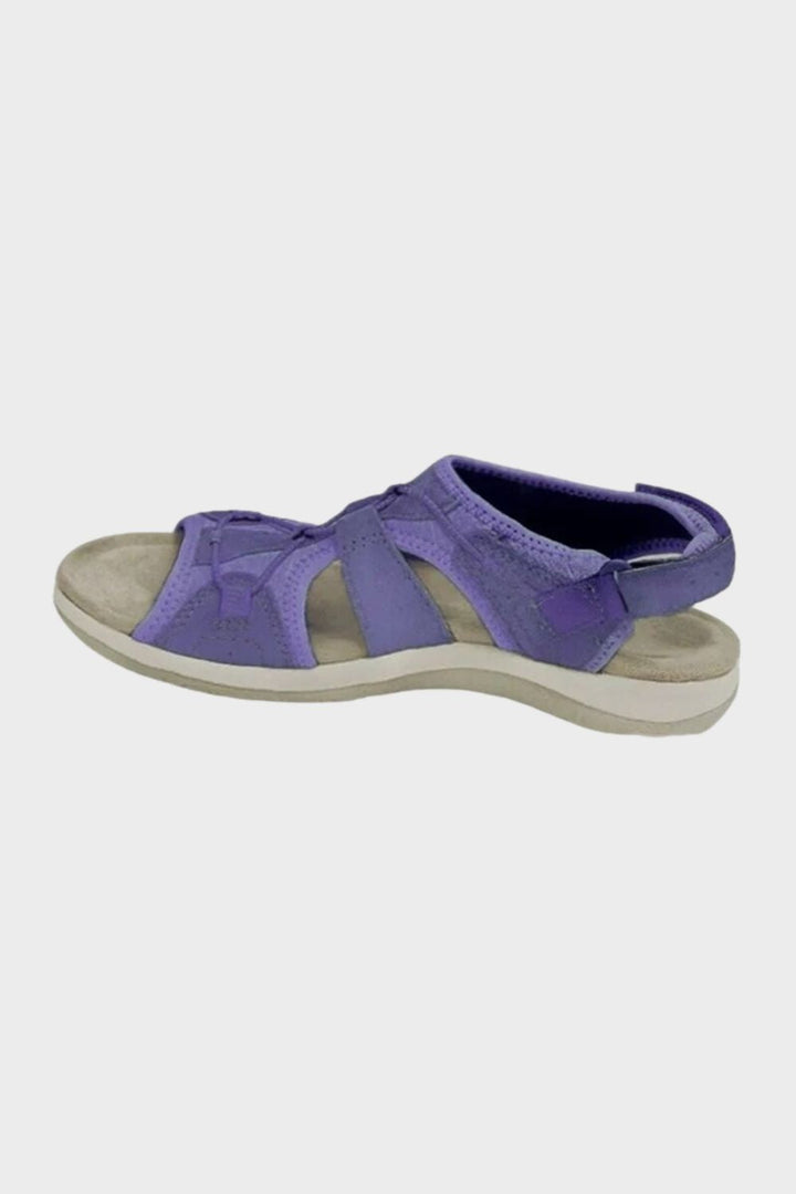 Sandalen Damen mit Klettverschluss und Riemen