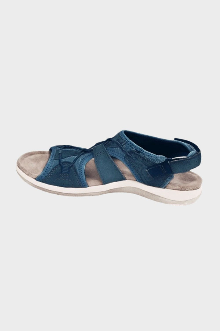 Sandalen Damen mit Klettverschluss und Riemen