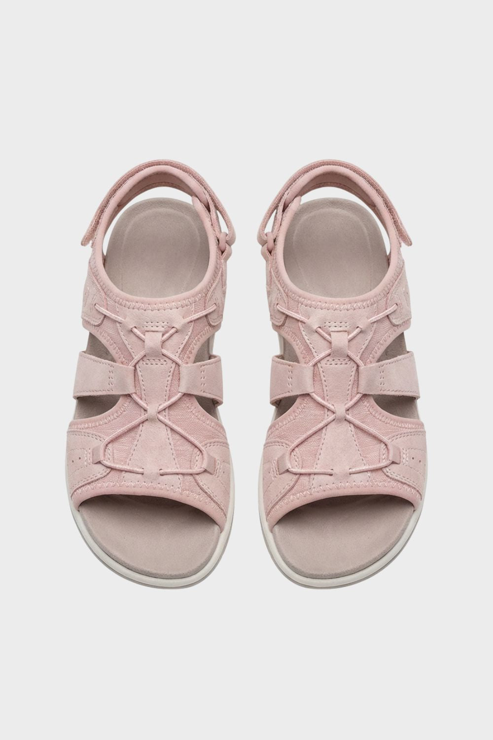 Sandalen Damen mit Klettverschluss und Riemen