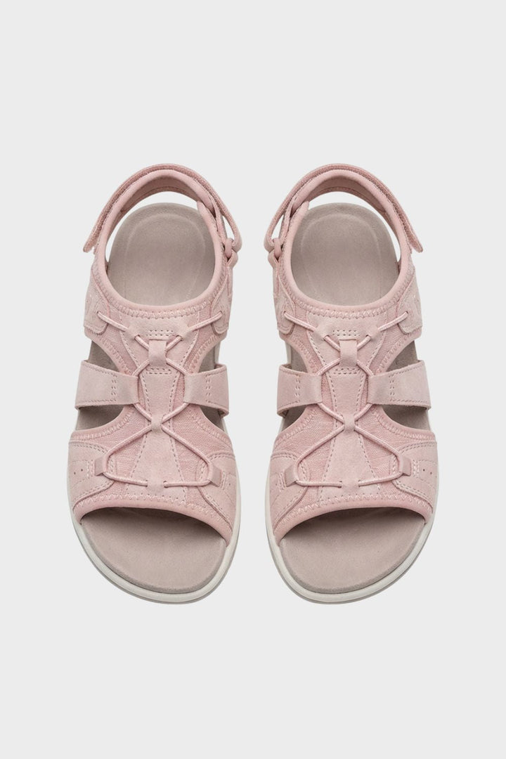 Sandalen Damen mit Klettverschluss und Riemen