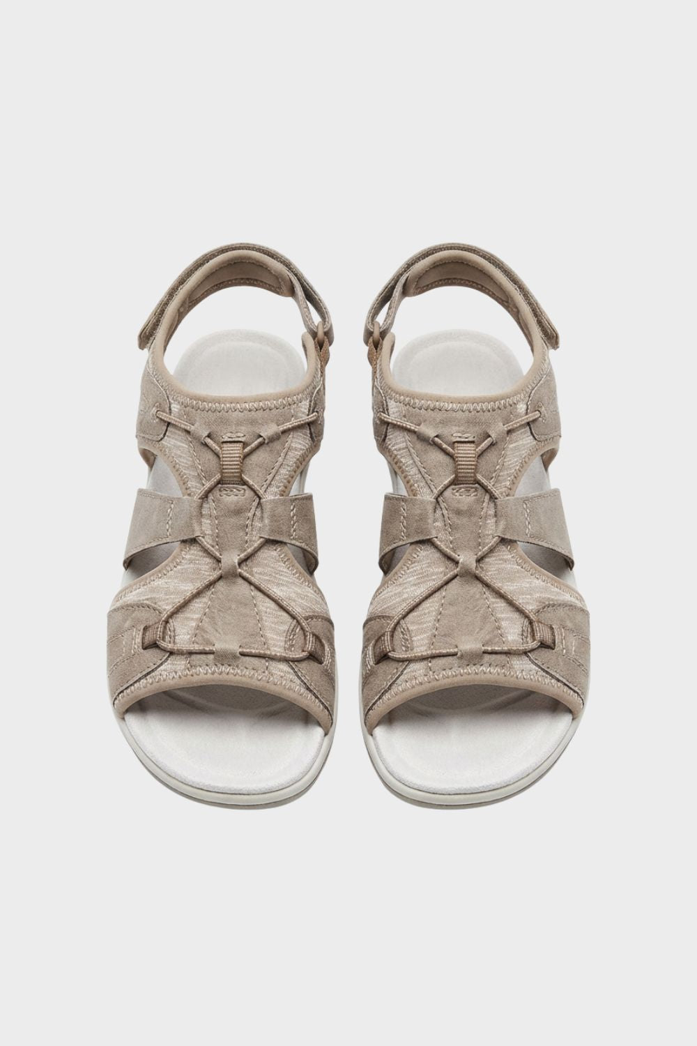 Sandalen Damen mit Klettverschluss und Riemen
