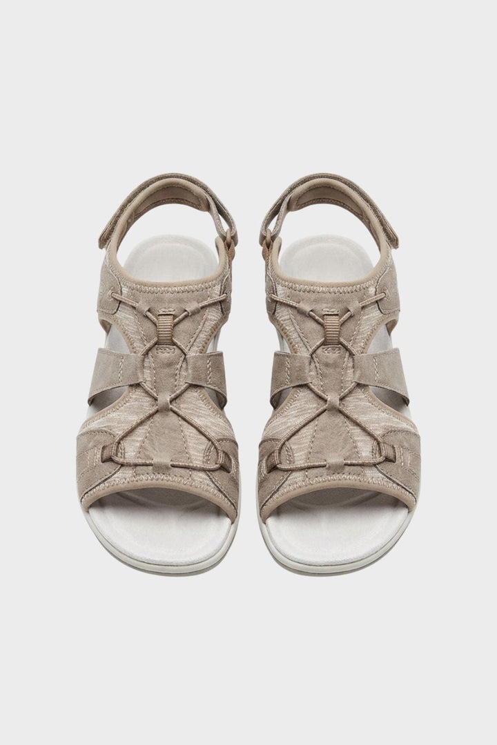 Sandalen Damen mit Klettverschluss und Riemen
