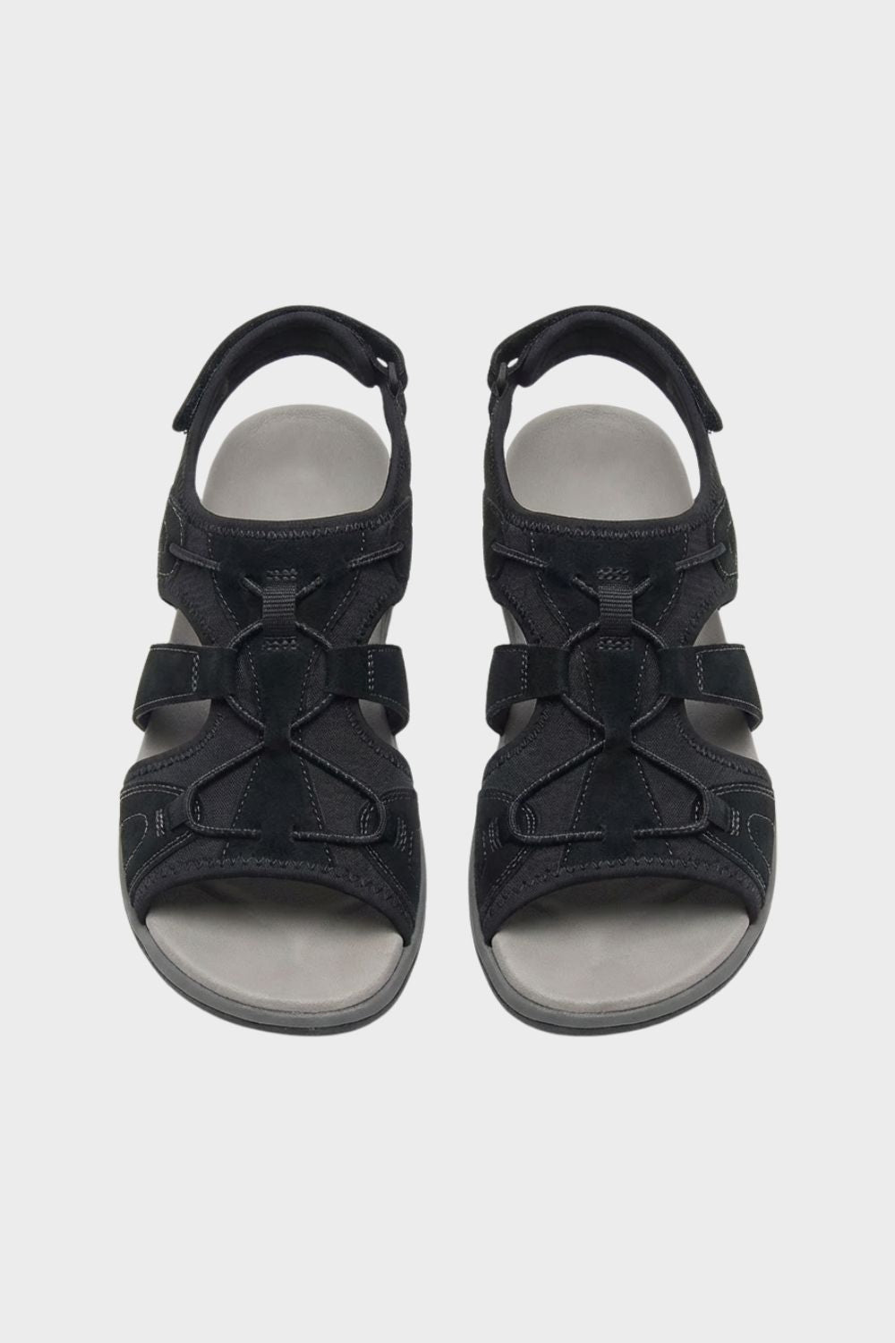Sandalen Damen mit Klettverschluss und Riemen