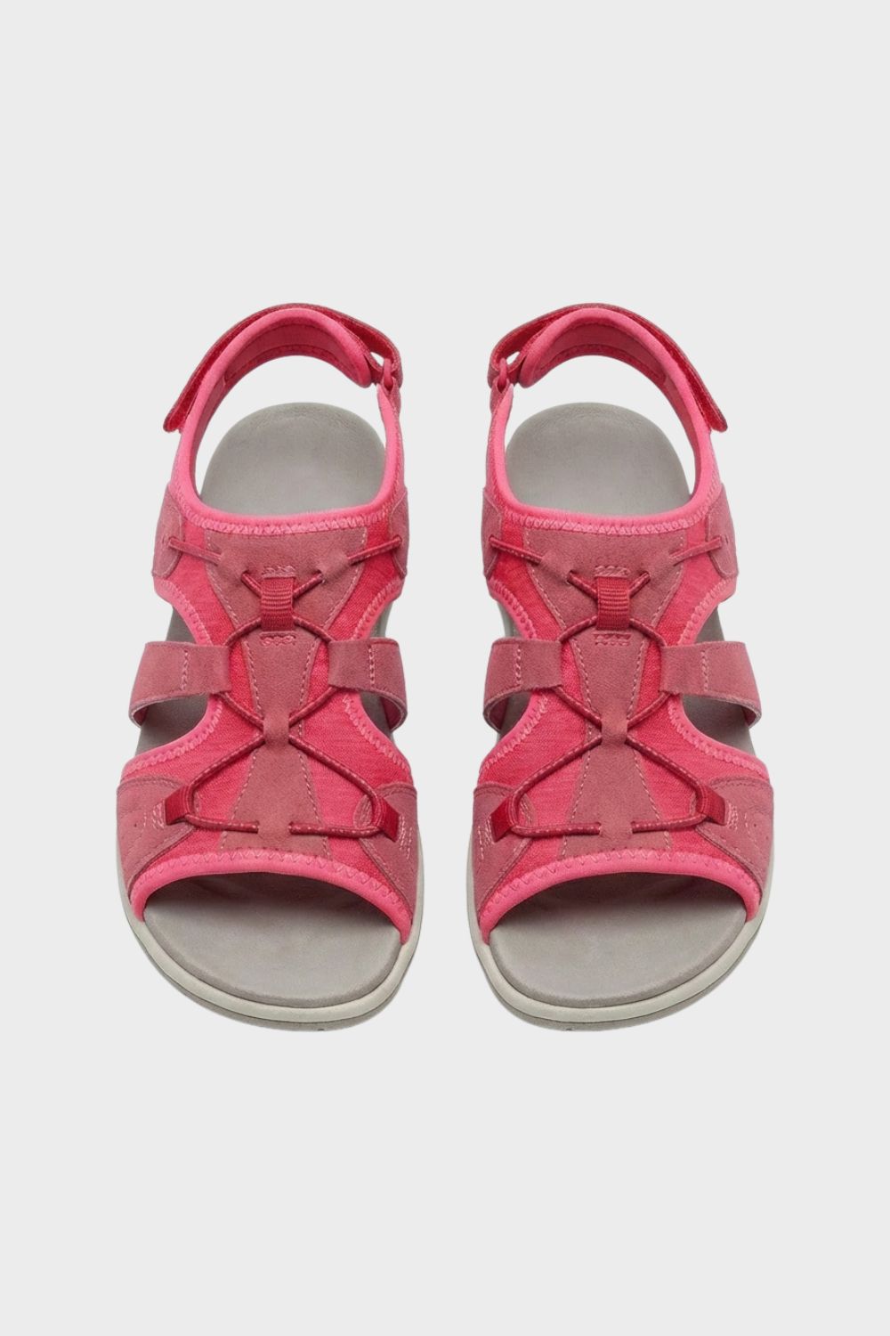 Sandalen Damen mit Klettverschluss und Riemen