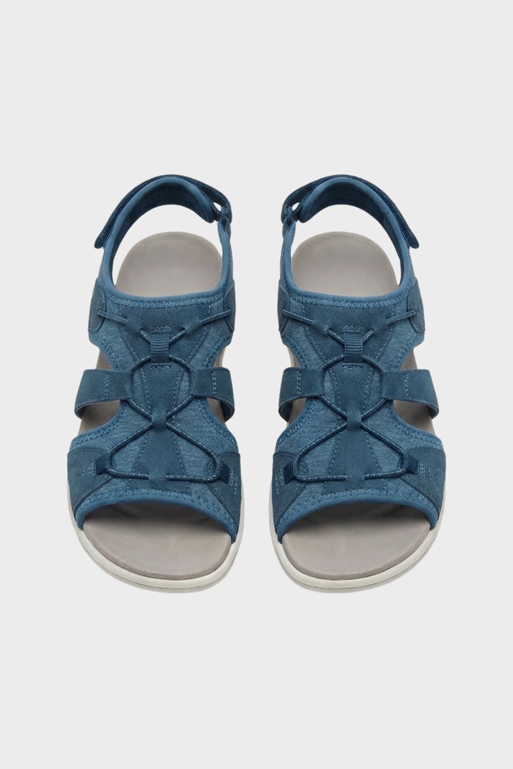 Sandalen Damen mit Klettverschluss und Riemen