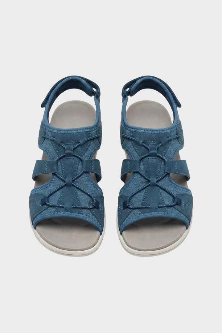 Sandalen Damen mit Klettverschluss und Riemen